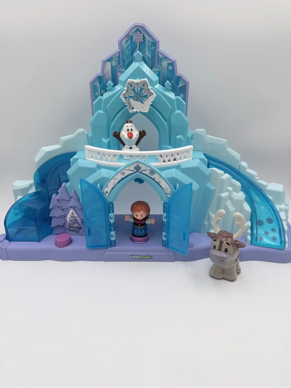 Fisher Price Little People Frozen Elsa Ice Castle Musical Playset With Sleigh